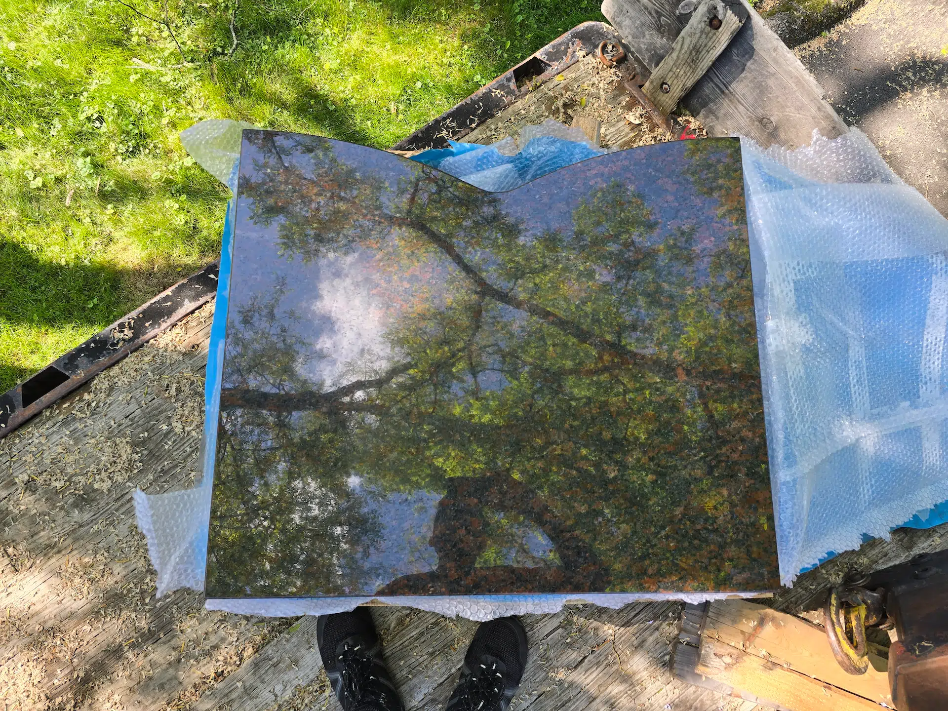 Granite Flat Headstone / Marker hand-carved by Flat Memorials in NJ — image 3
