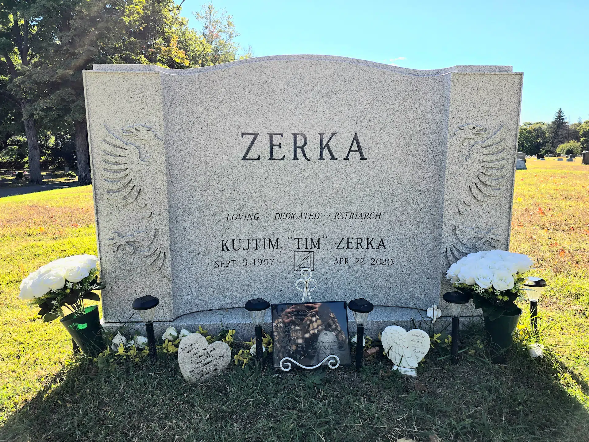 Granite Flat Headstone / Marker hand-carved by Flat Memorials in NJ — image 4